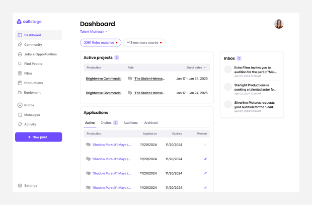 Film-industry networking & subscription platform